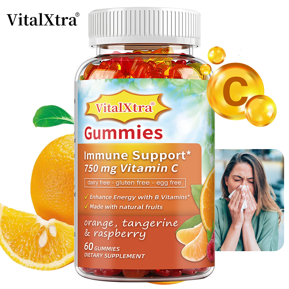 Zinc Supplement 50Mg - Vitamin C Gummies, with VitaminB6,B12, Highly