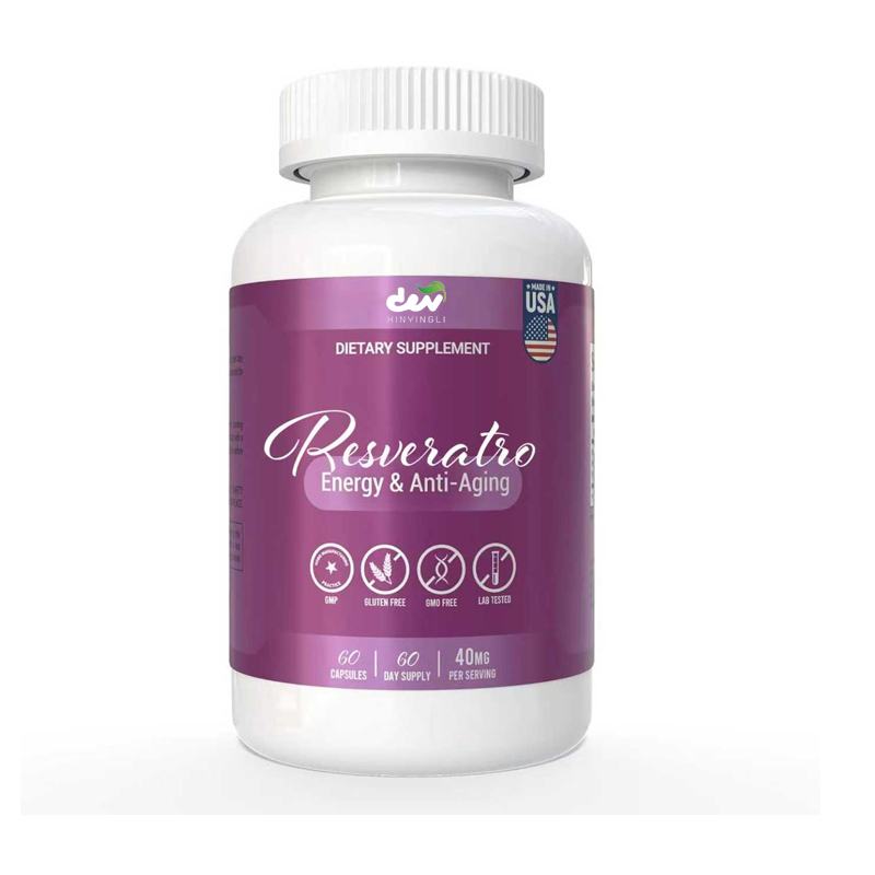 Resveratrol Capsule Anti Aging - Resveratrol supplement - supports energy and