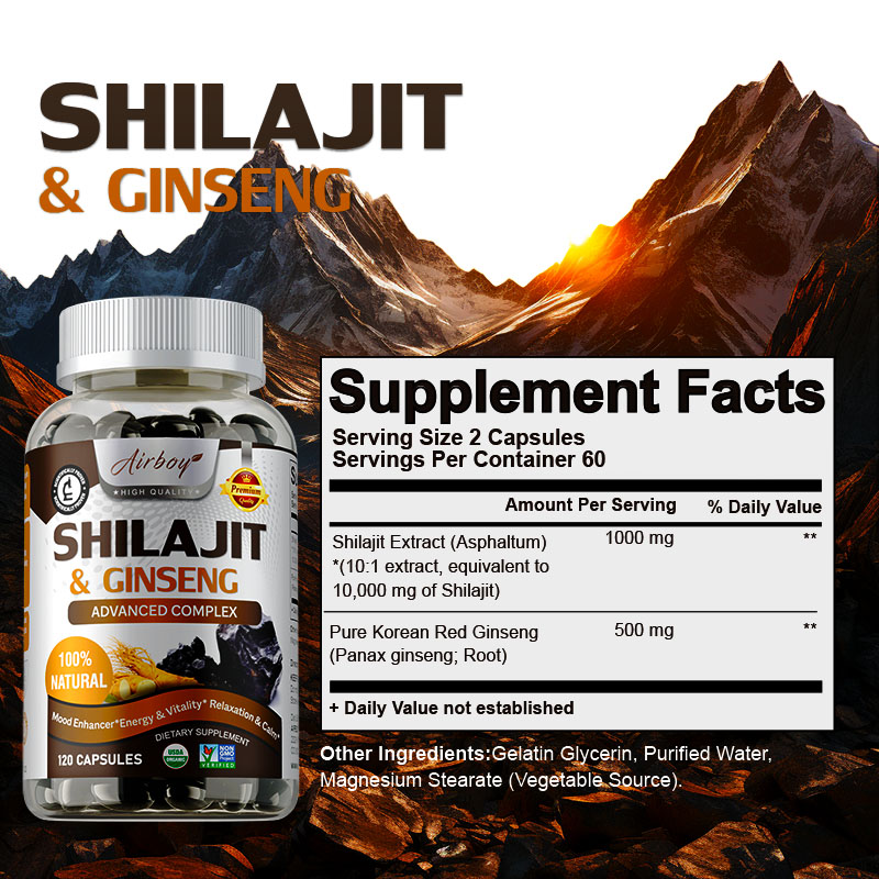 Shilajit & Ginseng - Energy &  - Pre Workout Supplement review and price