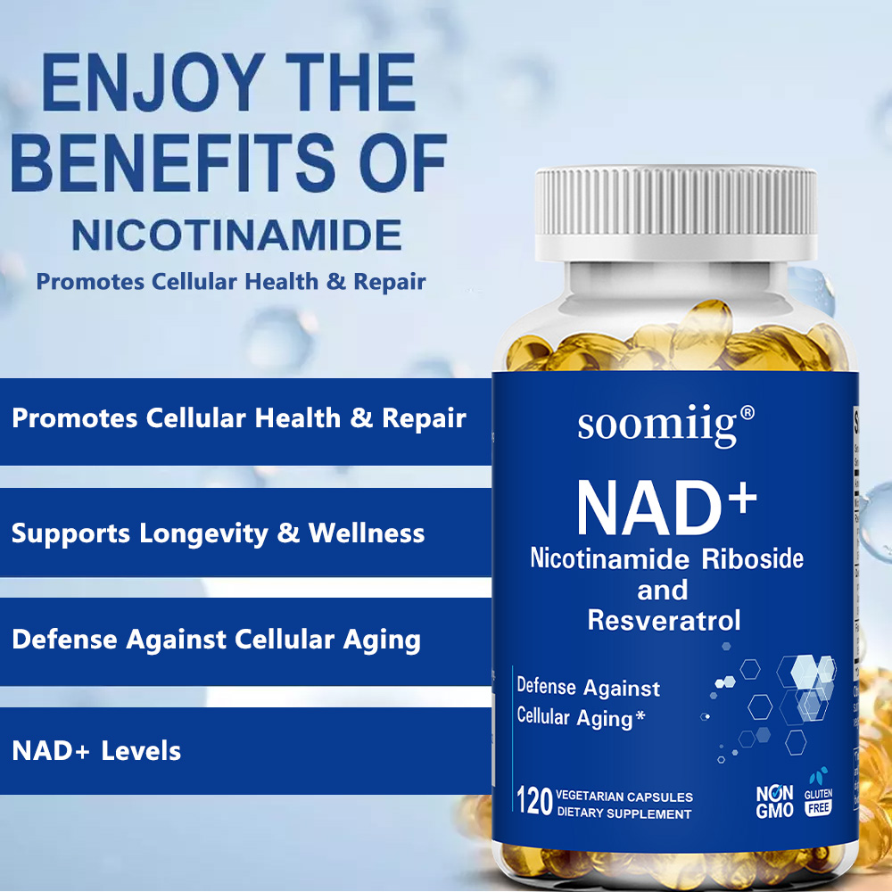 NAD Supplement - with Nicotina - Resveratrol Capsule Anti Aging review and price