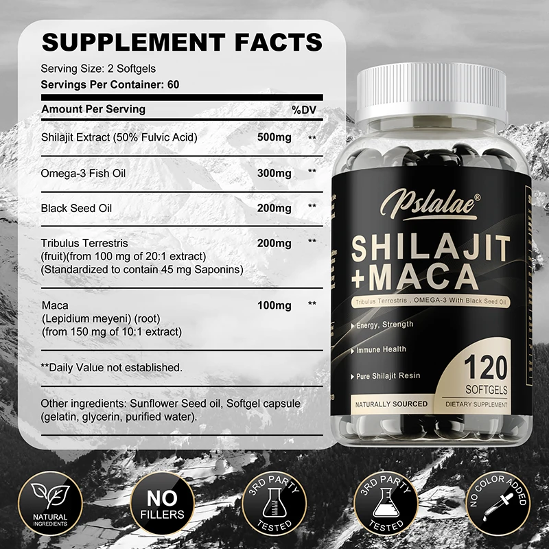 Shilajit + Maca Capsules - Con - Pre Workout Supplement review and price