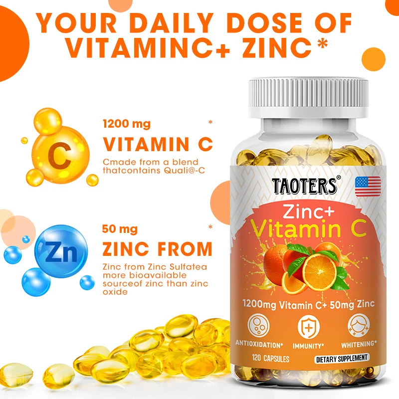 Taoters Vitamin C + Zinc Suppl - Zinc Supplement 50Mg review and price
