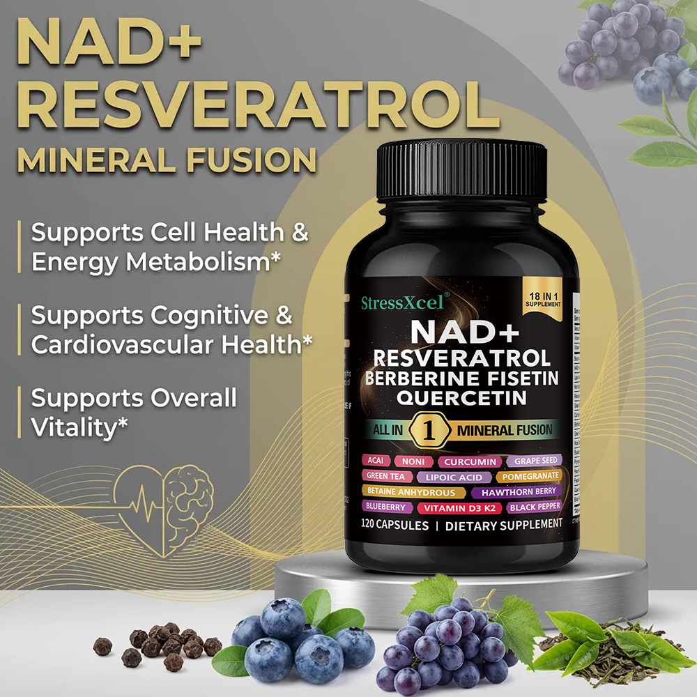 NAD+ Supplement with Resveratr - Resveratrol Capsule Anti Aging review and price