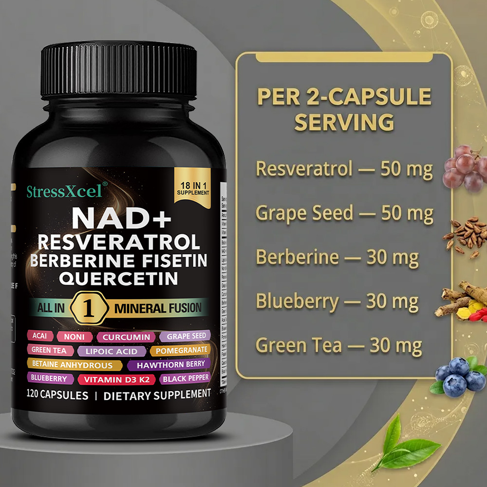 NAD+ Supplement with Resveratr - Resveratrol Capsule Anti Aging review and price