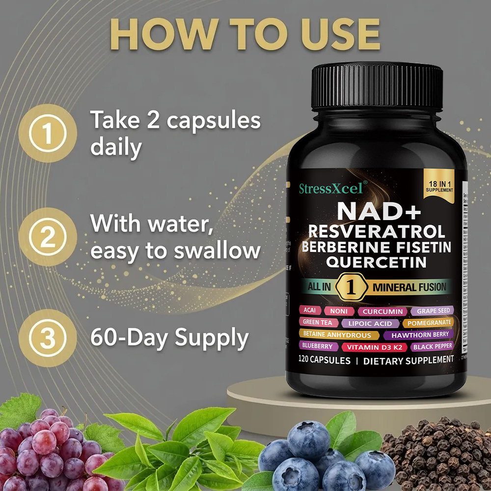 NAD+ Supplement with Resveratr - Resveratrol Capsule Anti Aging review and price