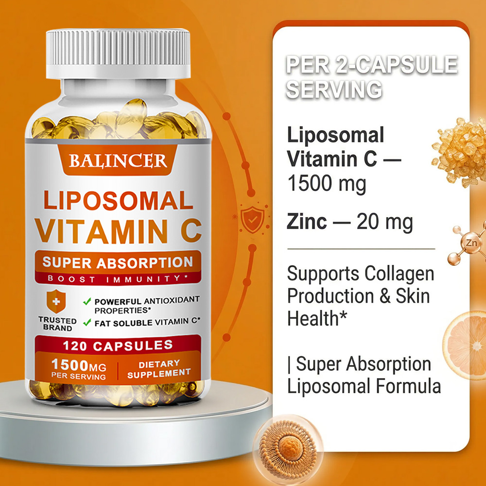 Liposomal Vitamin C 1500mg, Hi - Zinc Supplement 50Mg review and price