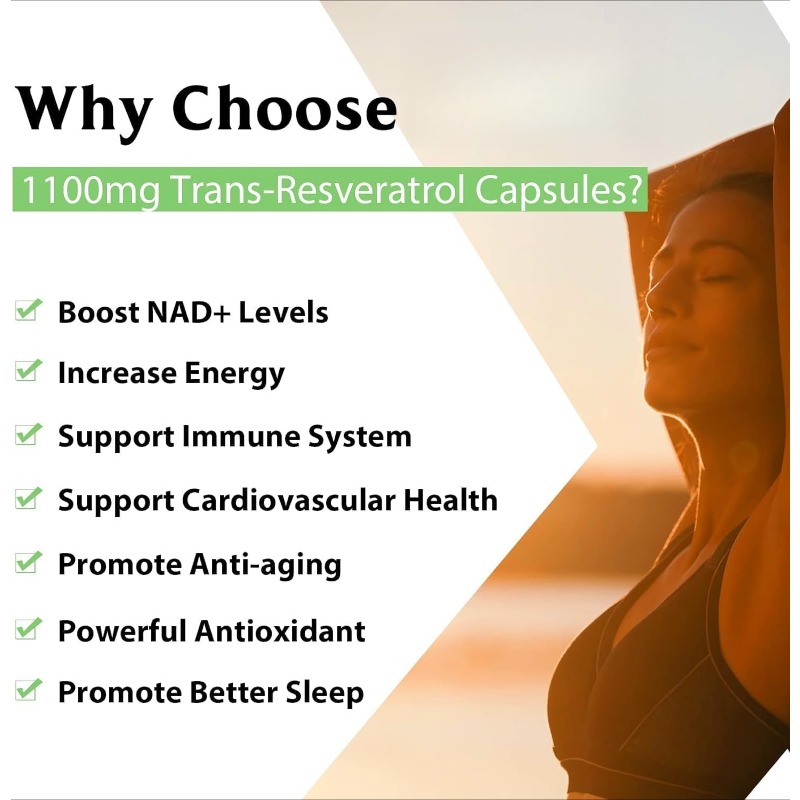 99% Resveratrol 1100mg Antioxi - Resveratrol Capsule Anti Aging review and price