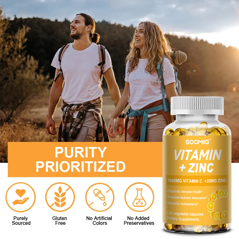 Vitamin C 1000mg + Zinc 20mg C - Zinc Supplement 50Mg review and price
