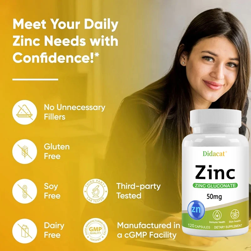 Zinc 50 Mg - with Zinc Glucona - Zinc Supplement 50Mg review and price