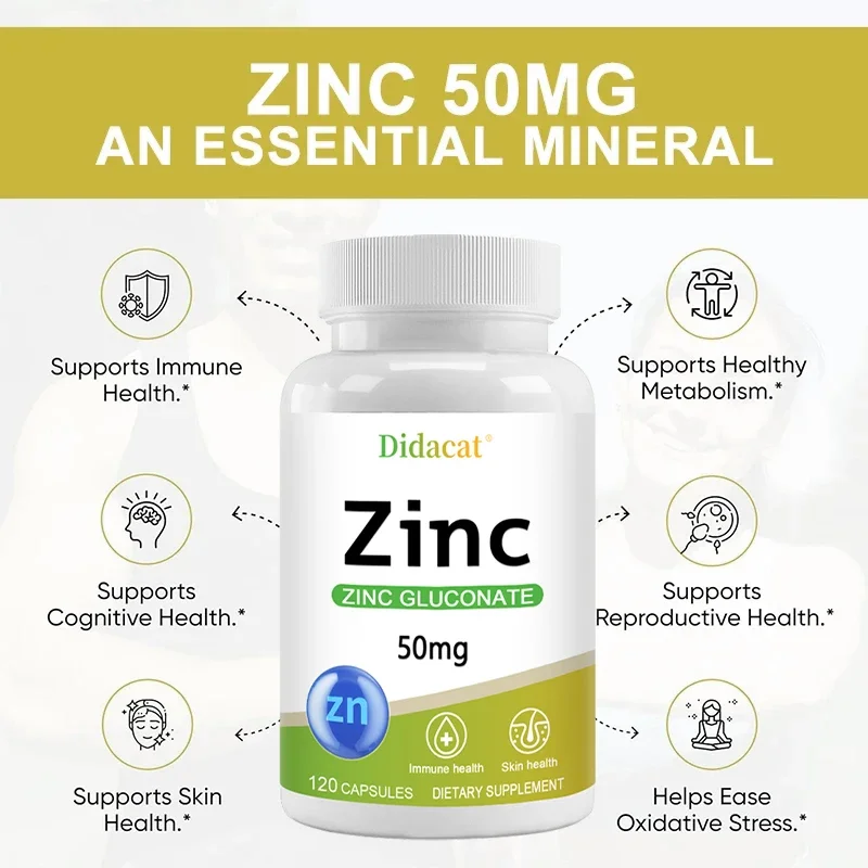 Zinc 50 Mg - with Zinc Glucona - Zinc Supplement 50Mg review and price